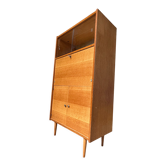 Vintage blond wood secretary