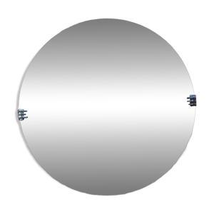 miroir rond Art Déco - verre