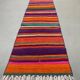 Old Turkish narrow Kilim Runner 283x51 cm shabby chic, vintage kelim