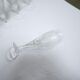 Series of 10 vintage crystal champagne flutes