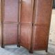 4-leaf wood and leather screen