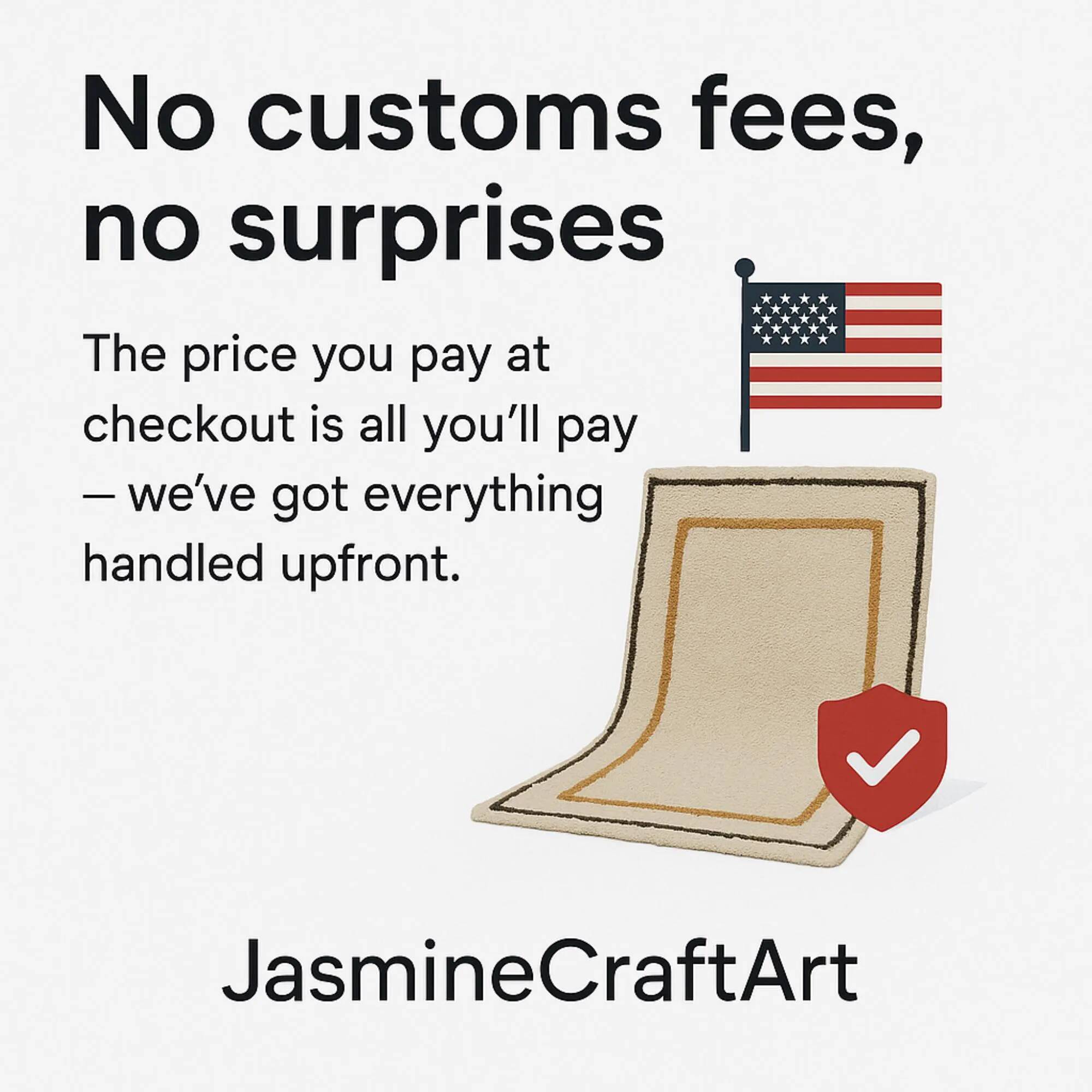 Handmade Berber rug in pure wool 3x2 m