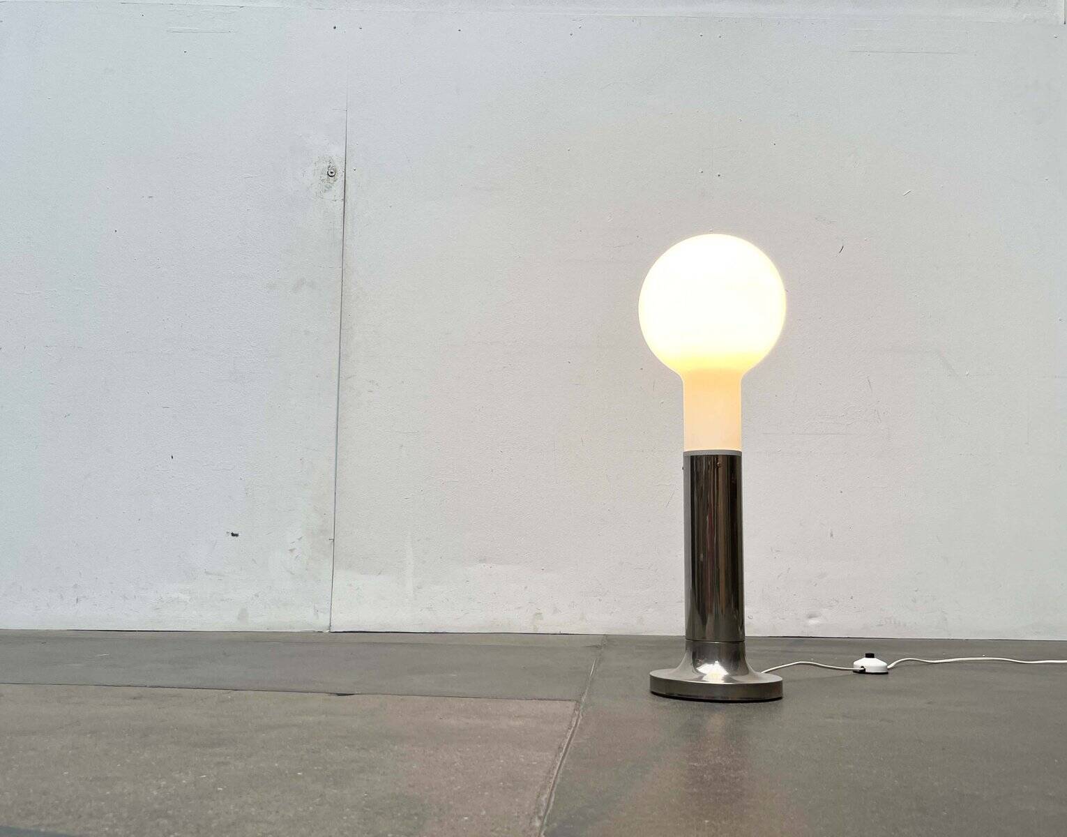 Swiss design floor lamp modern bulb mid-century space age by Temde, 1960s