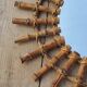 Bamboo sun mirror and rattan of 70 years