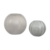 Vintage 1960s Set of 2 Ball Vases Turmaline by Wilhelm Wagenfeld for WMF Germany