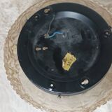 Plafonnier en verre ciselé