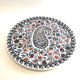 Round dish Gien decoration bothée or cashmere 26cm for pie and cake