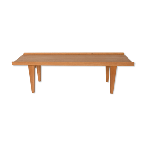 table basse, bois, vintage, - 1950