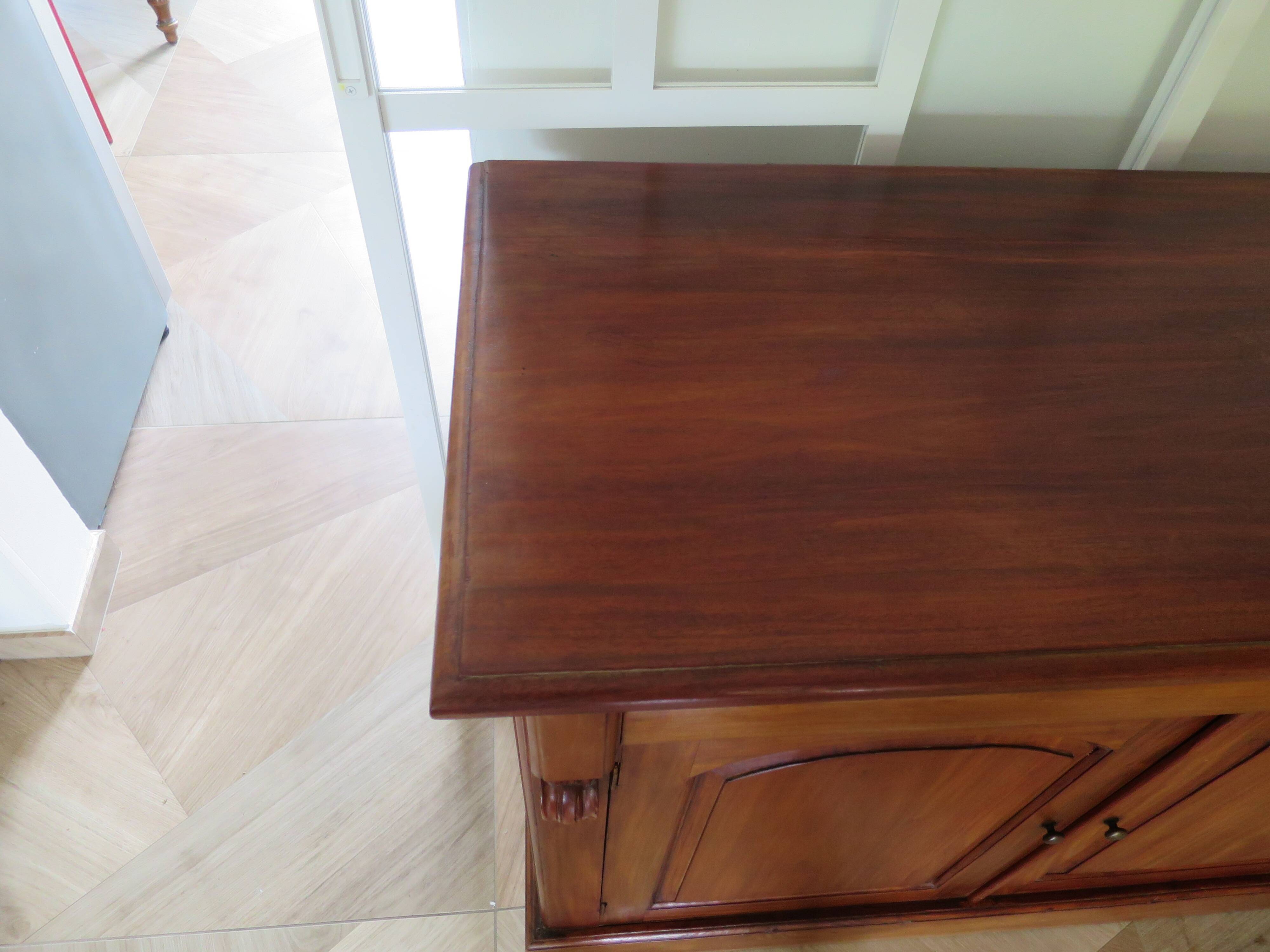 Rare mahogany buffet 2 doors-2 drawers - English style - Sideboard -Kareen Mausfield