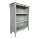 Bibus library, old, made of bluish grey beech, low profile.