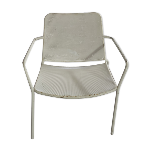 Fauteuil en métal de jardin vintage
