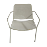 Vintage garden metal armchair