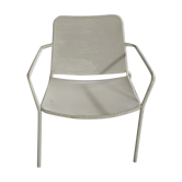 Vintage garden metal armchair