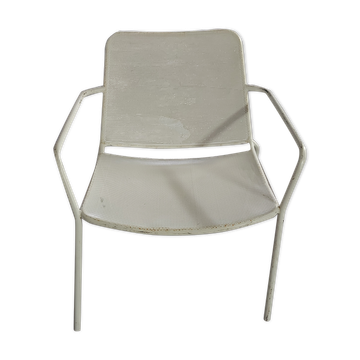 Fauteuil en métal de jardin vintage