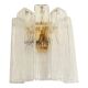 Mid-Century Modern Style "Squared" Murano Glass Gold Wall Sconce