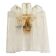 Mid-Century Modern Style "Squared" Murano Glass Gold Wall Sconce