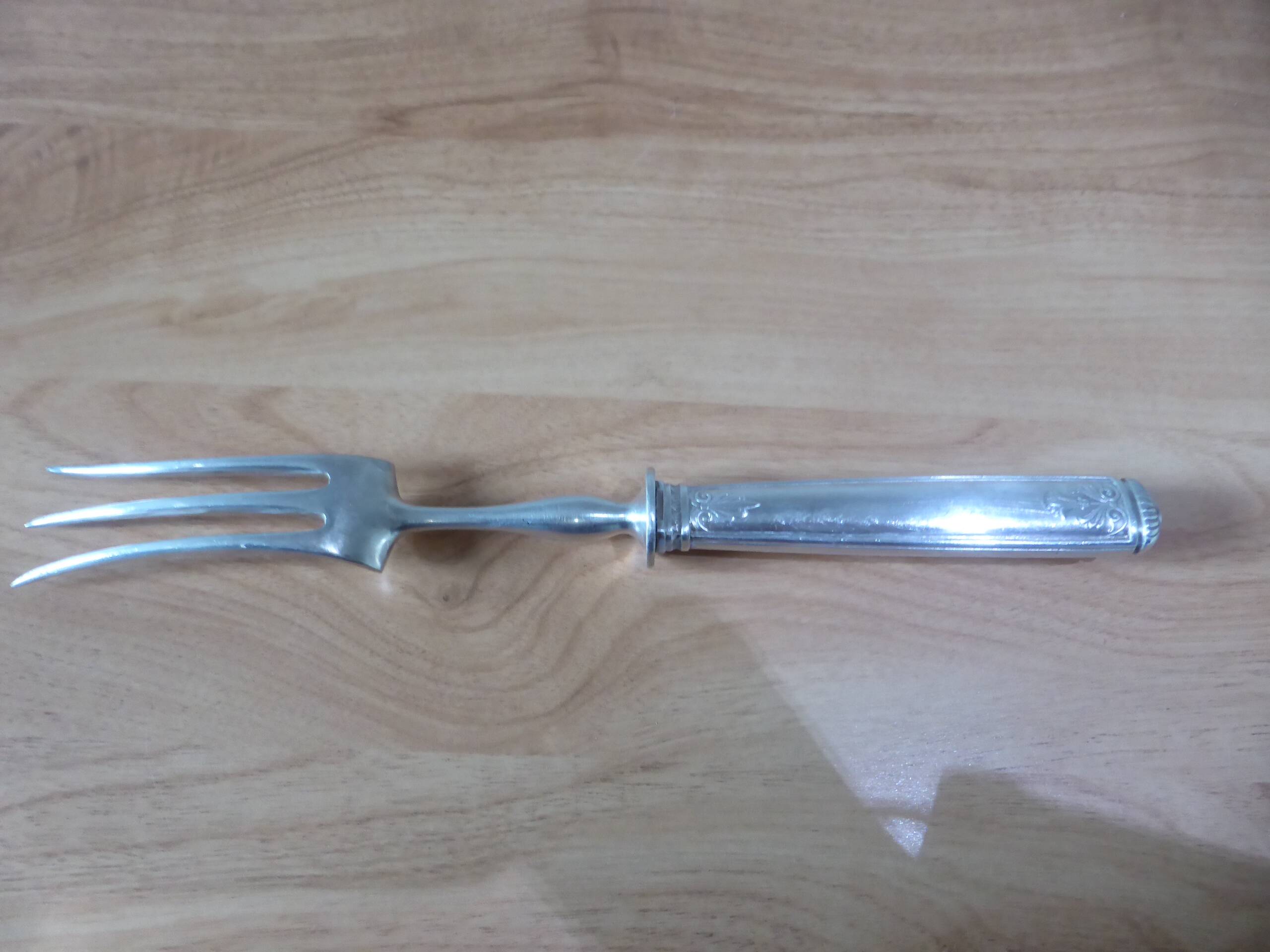 Christofle silver-plated meat fork 240550