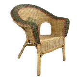 1970s-80s wicker armchair