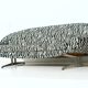 "Capri" curved three-seater sofa by Johannes Andersen, 1965