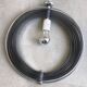 Space Age chrome aluminium moon hanging lamp,  slat lamp