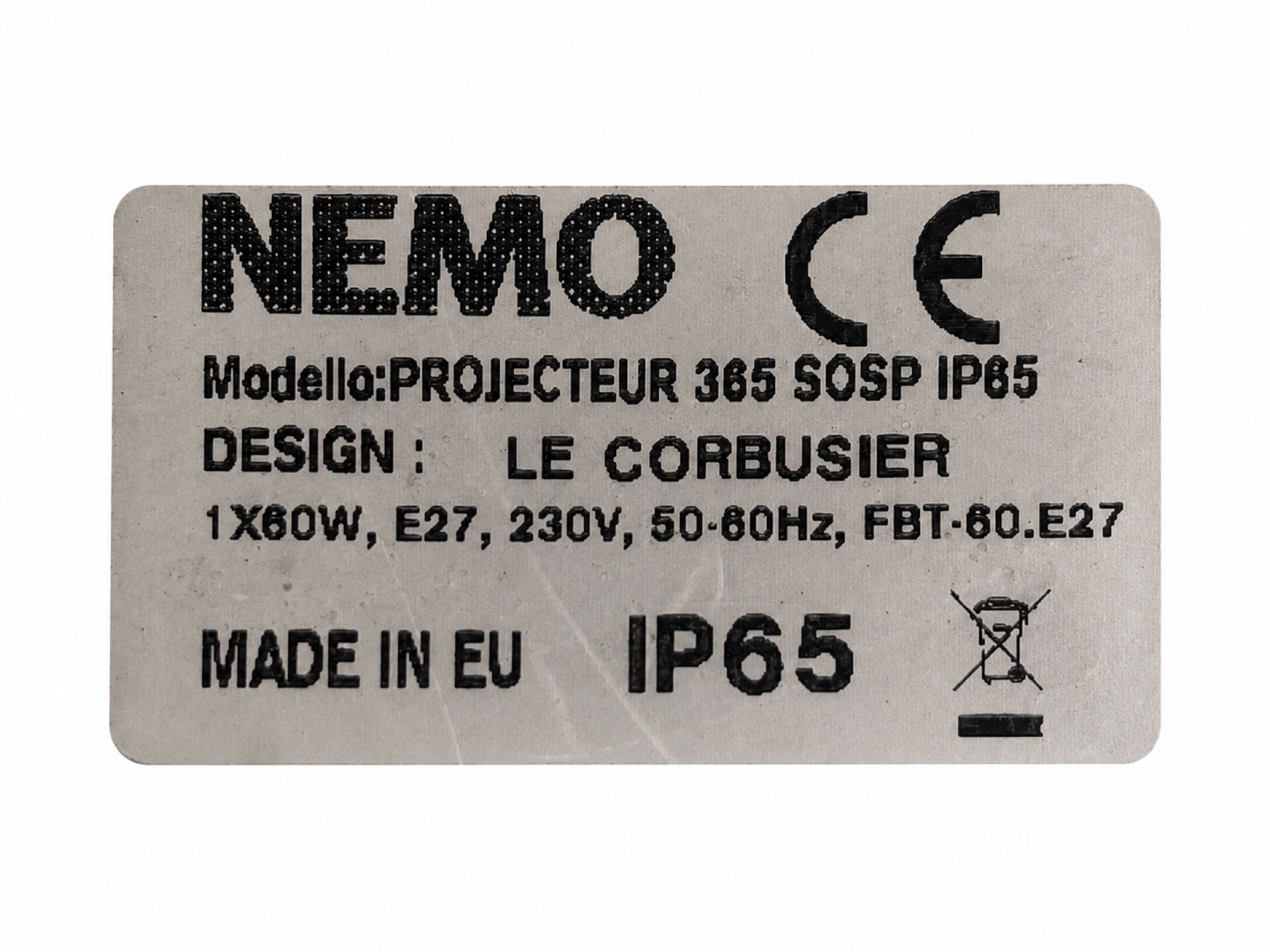 Suspension NEMO – Projector 365 IP65 – Design Le Corbusier