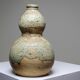 Small double sake ceramic flask from Iga, vintage/antique collection.