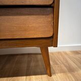 Vintage compass foot chest of drawers