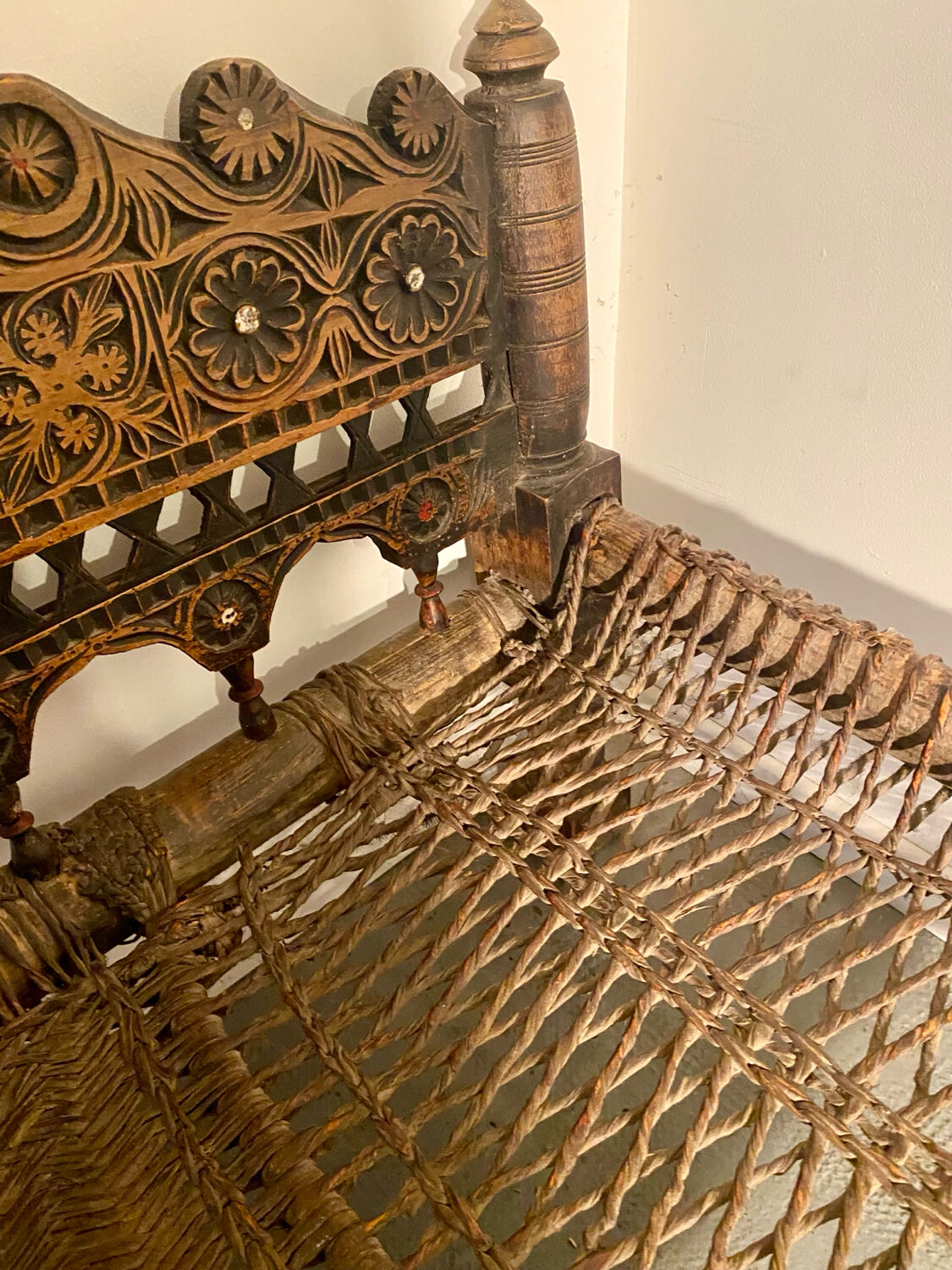 Antique Indian Rajasthani bench