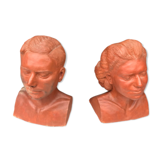 Pair of busts