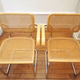 Pair of Cesca B64 armchairs by Marcel Breuer