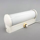 Bakelite and Milk Glass Wall Lamp, Czechoslovakia, 1950's