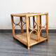 Table basse rotin vintage