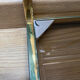 End of sofa 3 trays in smoked glass and brass-frame 70 year
