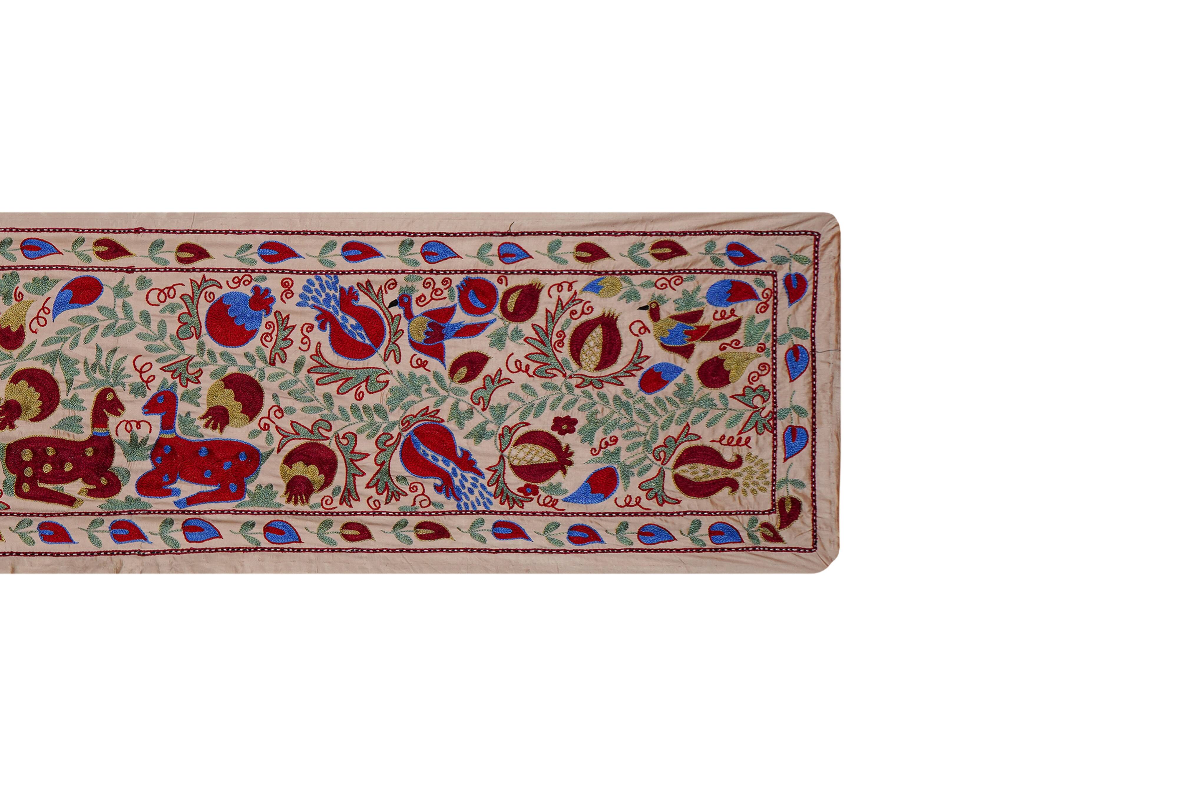 Hand-knotted rug, vintage Turkish rug 53x187 cm
