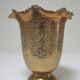 Vintage solid brass flower spike vase