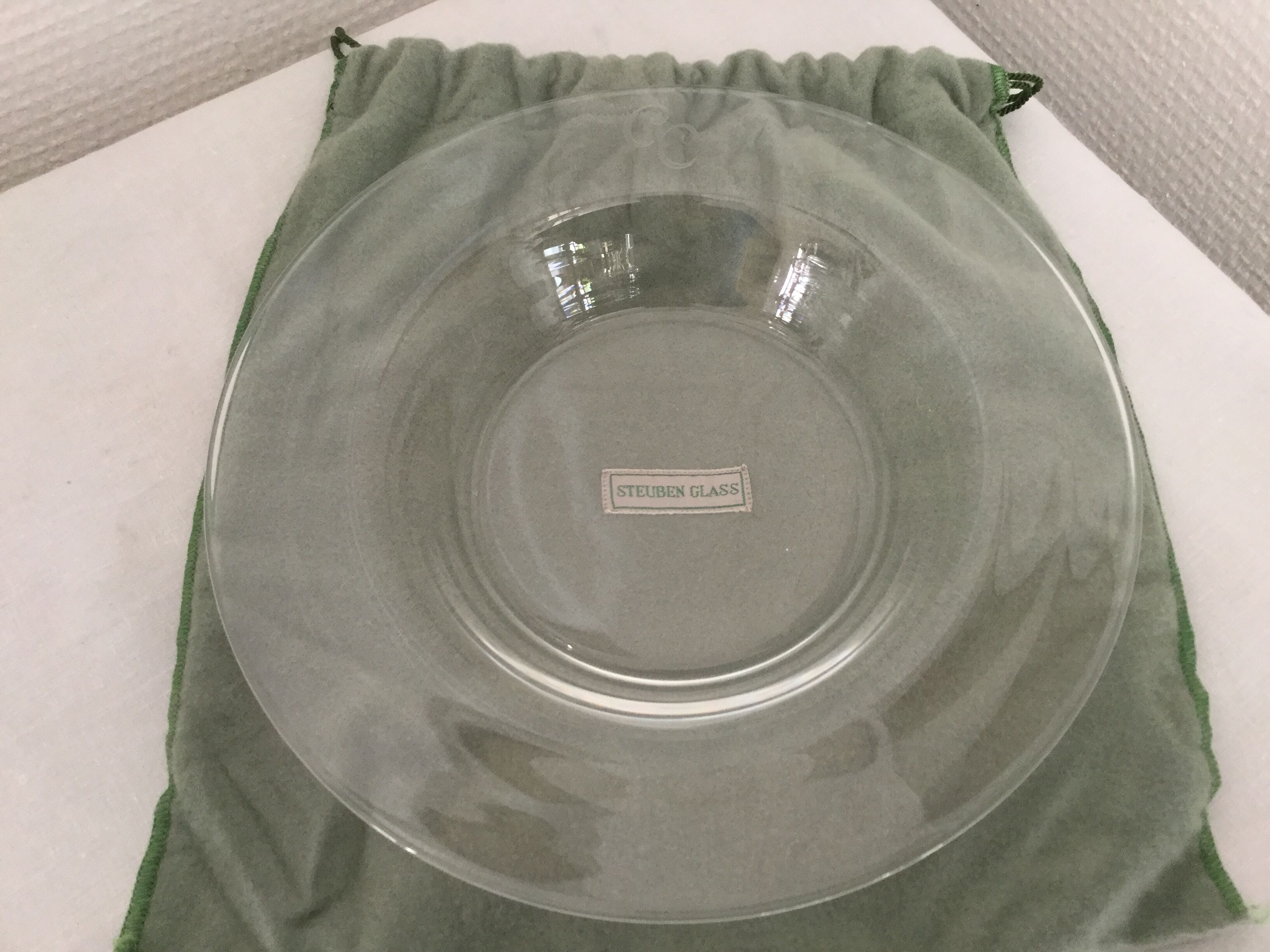 Steuben Glass Plates 1930