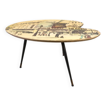 Table basse italienne vintage, années 1950