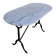 Cast iron bistro table and old oval marble top