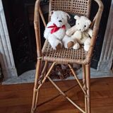 Chaise enfant rotin