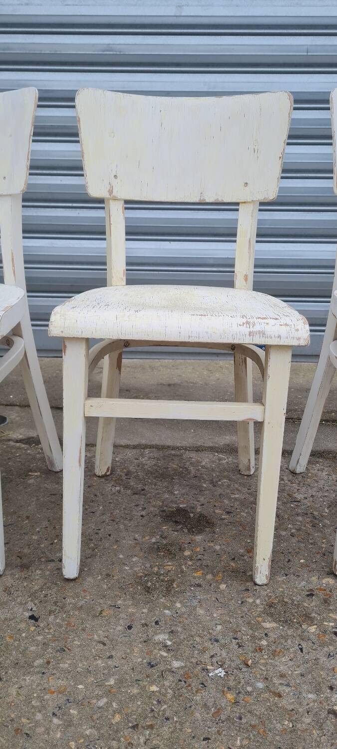 Set of four thonet bistro chairs