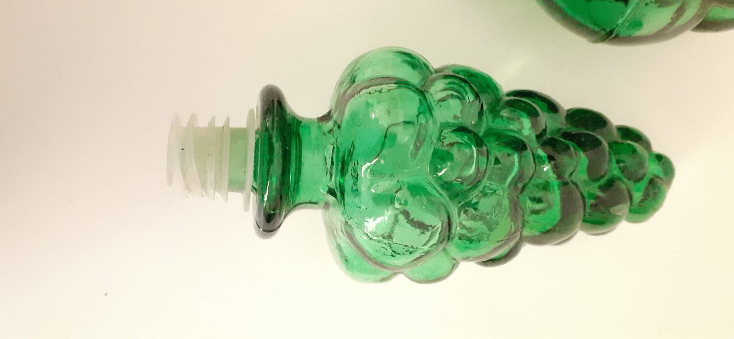 Vintage Italian glass "bubble" carafe