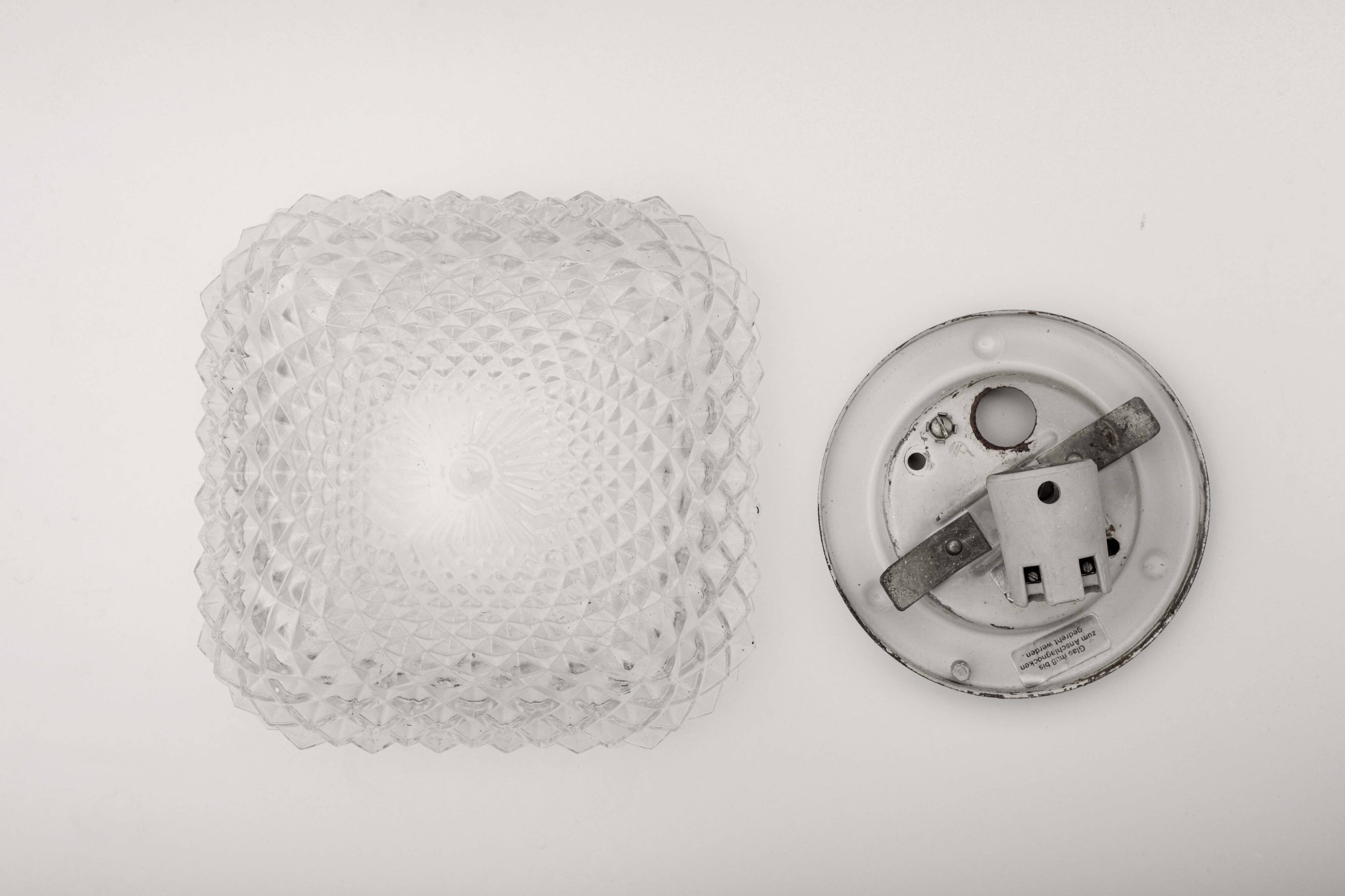 Three wall lights for Glashütte, Germany 1960s-70s