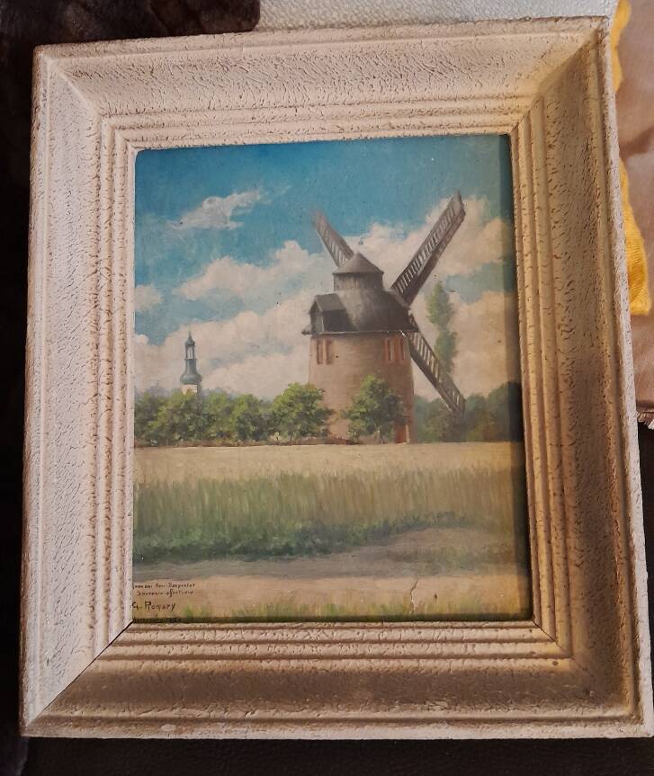 Landscape painting from Merseburg, 1916