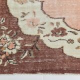 5x8 Vintage Salmon Pink & Brown Old Home Decore Rug