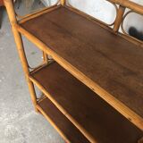 Vintage rattan shelf