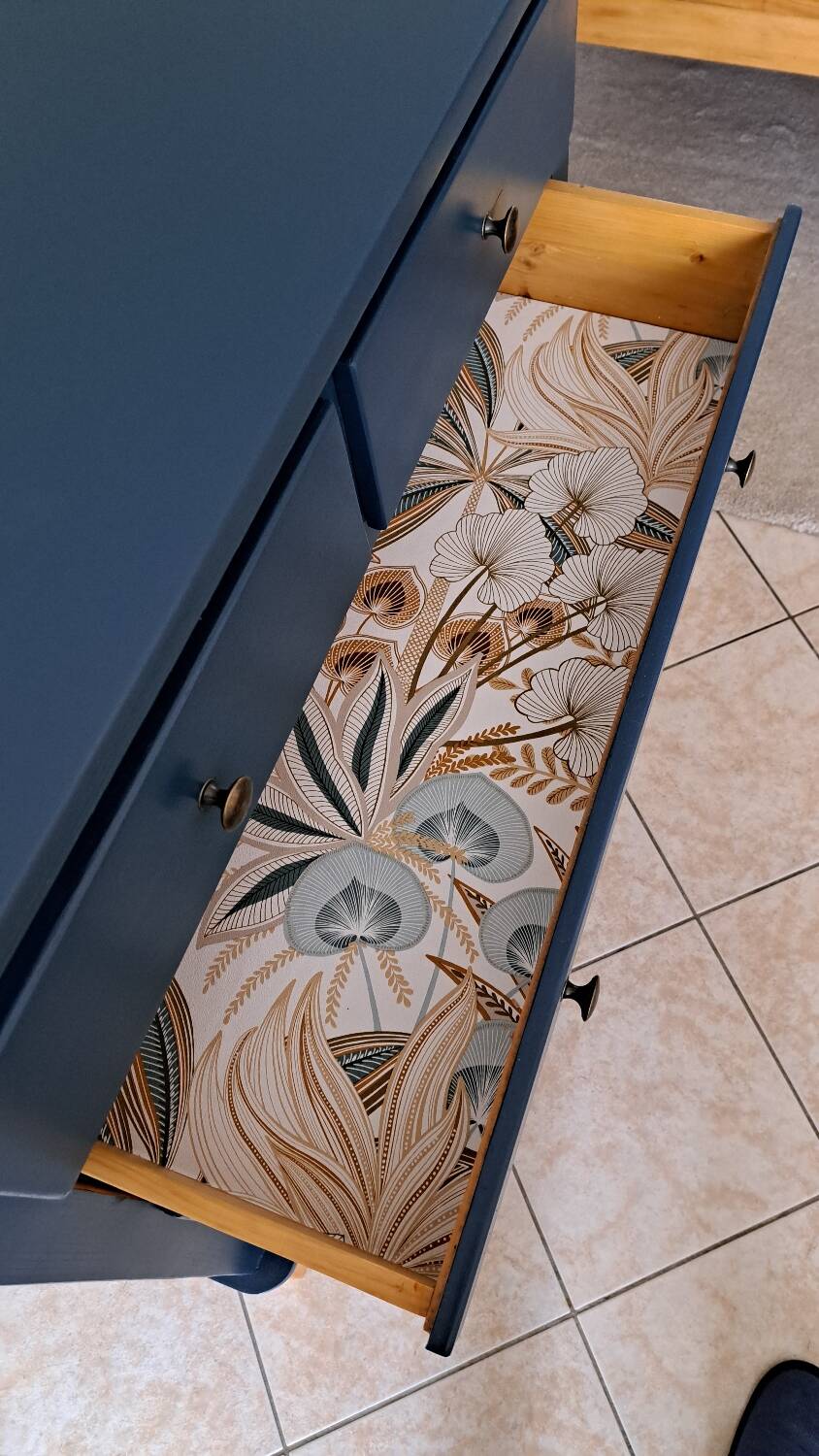 Rød Sødgren blue ganne chest of drawers