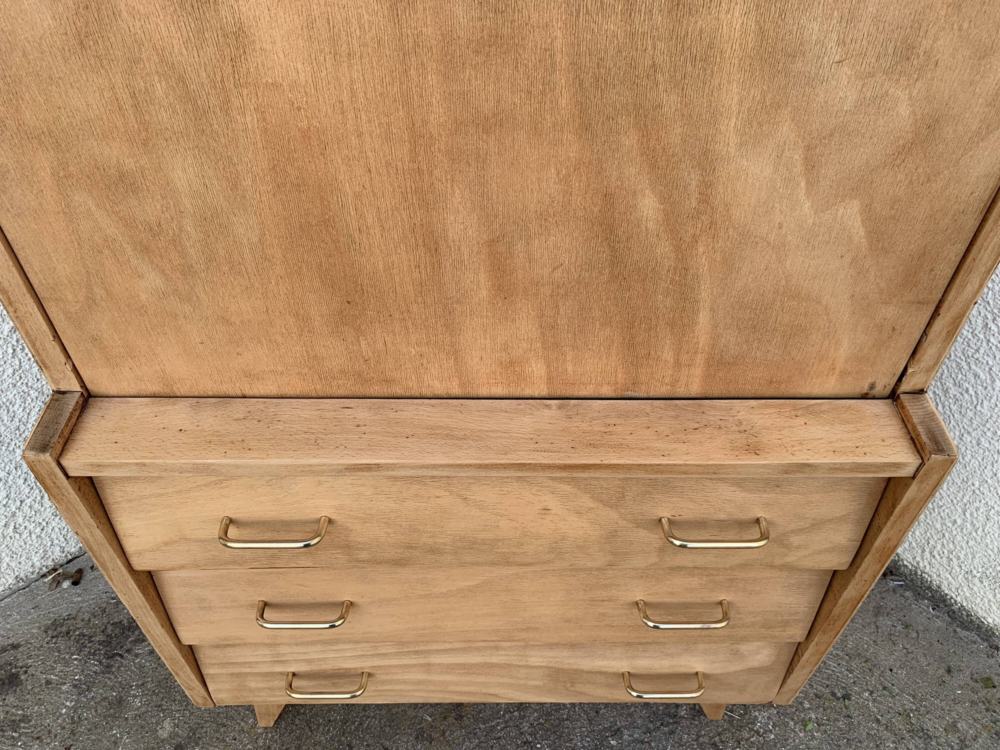Secretary dresser vintage compass feet 1950