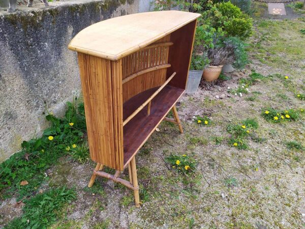 Bar en bambou, années 50