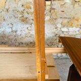 Extendable Scandinavian style dining table with double elongations by Maison Ducau, Circa 1970