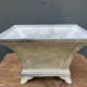Cast iron jardiniere grey planter